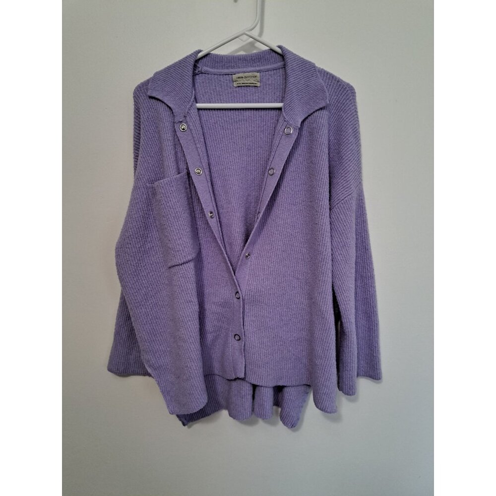 Urban Outfitters Purple Snap Button Cardigan Size M